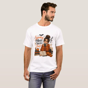 Spooky Music Teacher Fuel Halloween Men’s T-Shirt