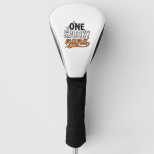 Spooky Nana Halloween Ghost Vintage Shirt Design_1 Golf Head Cover
