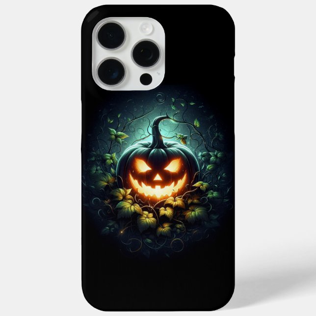 Spooky nature glowing Halloween pumpkin Case-Mate iPhone Case (Back)