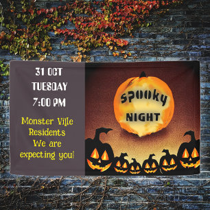 Spooky Night Halloween Community Family Banner