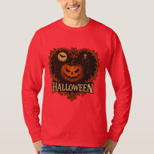 Spooky Night Halloween Men's Basic Long Sleeve T-S T-Shirt