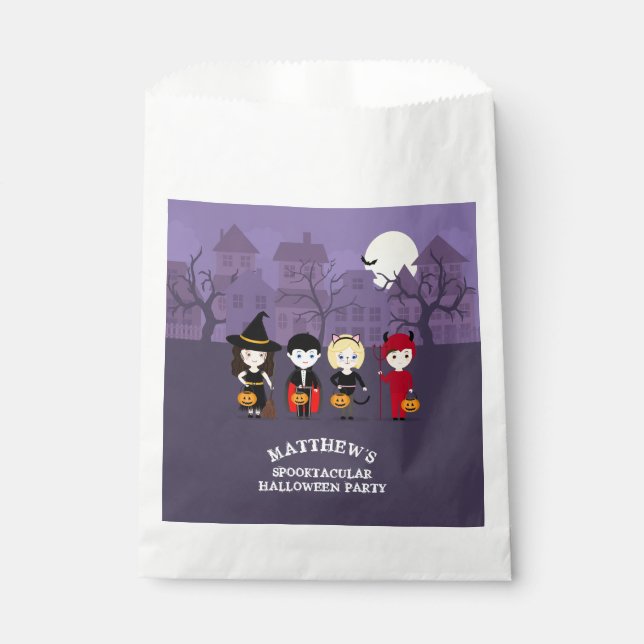 Spooky Night Halloween Party Favour Bag (Front)
