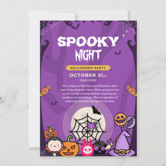 Spooky Night Halloween Party Invitation