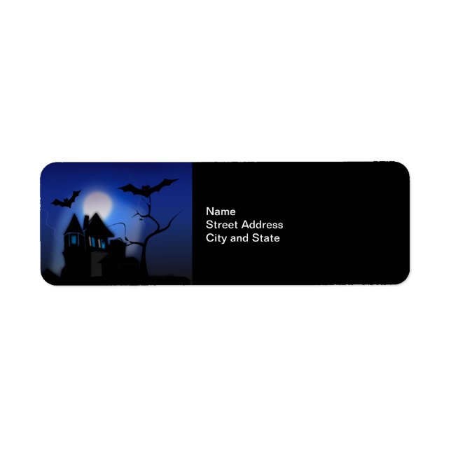 Spooky Night...Halloween Return Address Label (Front)