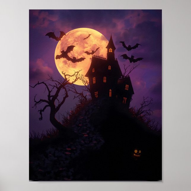 Spooky Night – Haunted House Poster (Front)