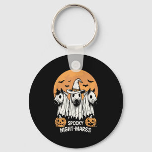 Spooky Night-mares Cute Western Ghost Horse Hallow Key Ring