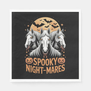 Spooky Night Mares Halloween Horse Napkin