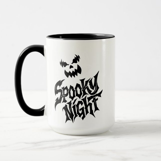 Spooky night Pumpkin face   Mug (Left)