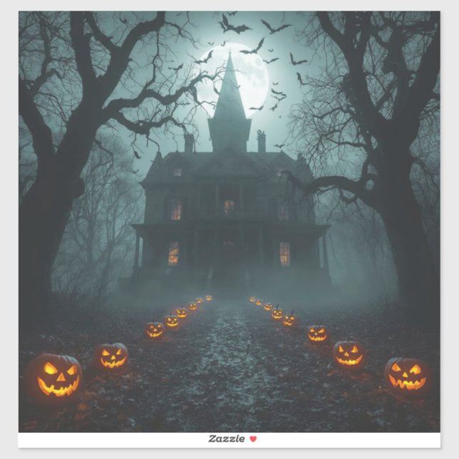 Spooky Night with Jack-o'-Lanterns (Sheet)