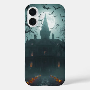 Spooky Night with Jack-o'-Lanterns iPhone 16 Case