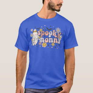 Spooky Nonna Retro Groovy Cute Ghost Halloween Cos T-Shirt