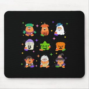 Spooky Nuggets Meal Bucket Halloween Chicken Mouse Pad