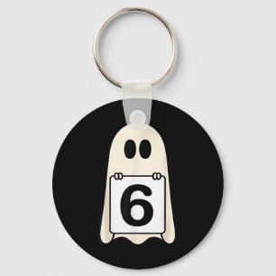 Spooky Number 6 Matching Halloween Costume Group M Key Ring