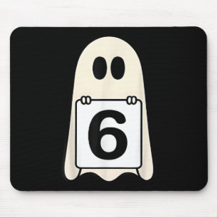 Spooky Number 6 Matching Halloween Costume Group M Mouse Pad