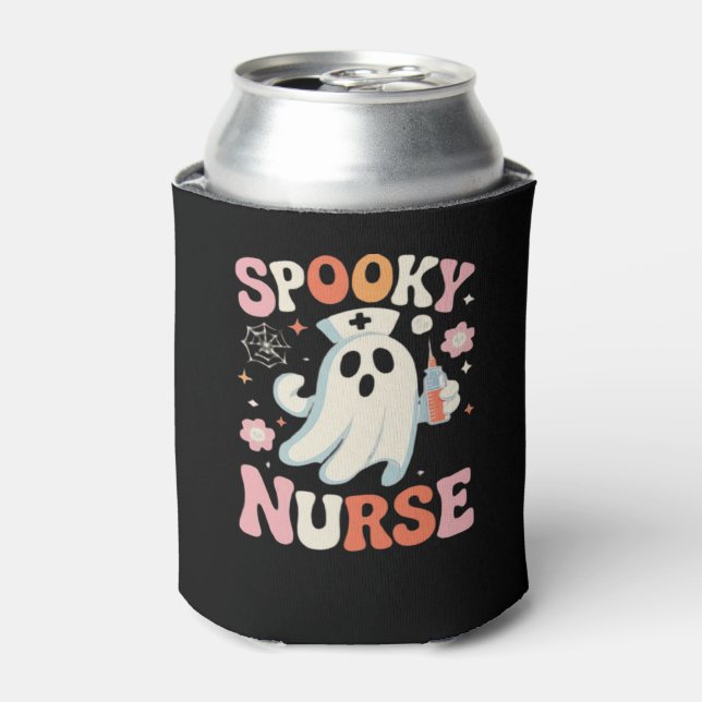Spooky Nurse Classic T-Shirt_1 Can Cooler (Can Front)