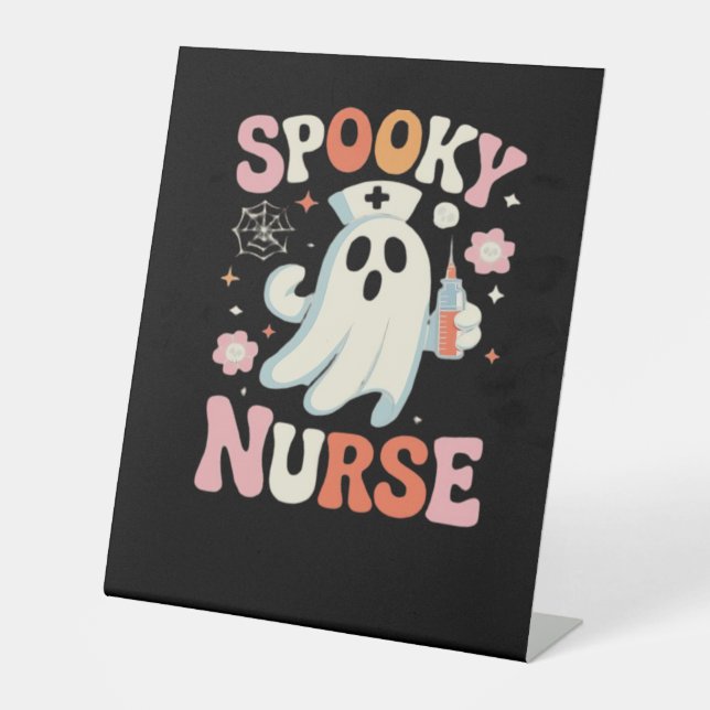Spooky Nurse Classic T-Shirt_1 Pedestal Sign (Front)