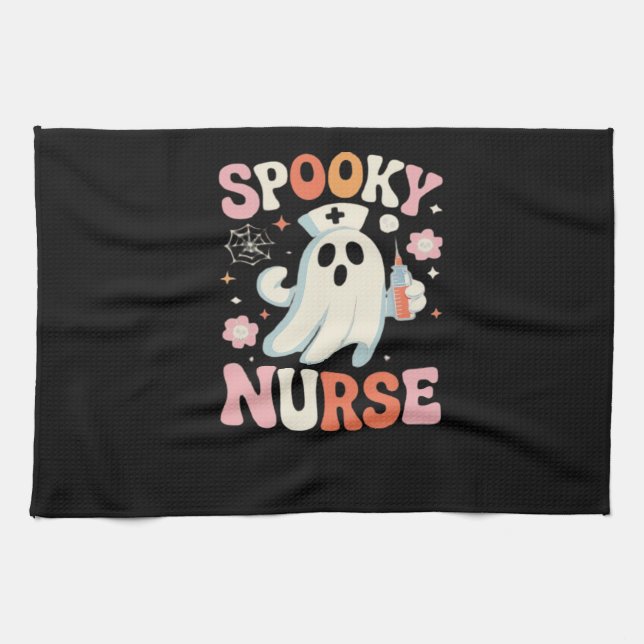 Spooky Nurse Classic T-Shirt_1 Tea Towel (Horizontal)