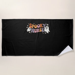 Spooky Nurse Classic T-Shirt Beach Towel