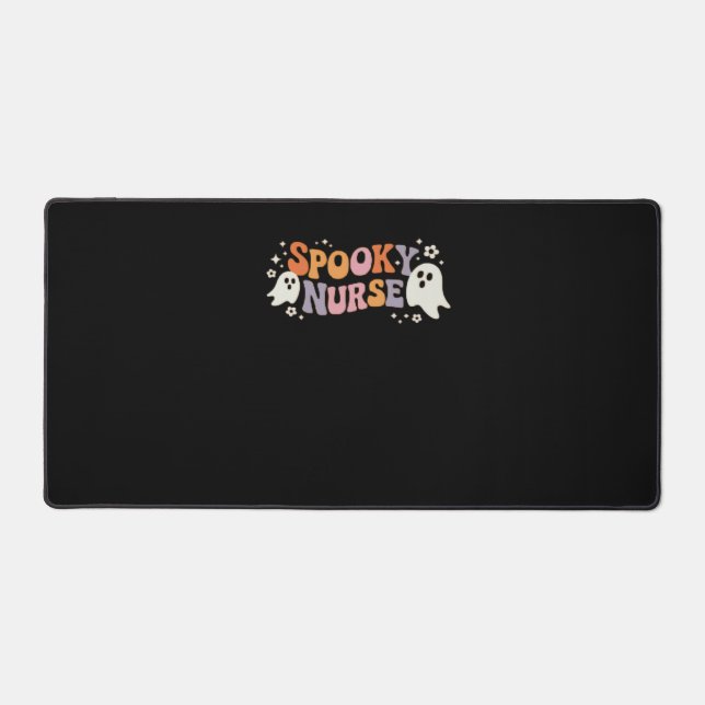 Spooky Nurse Classic T-Shirt Desk Mat (Front)