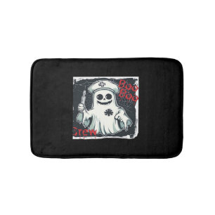 Spooky Nurse Ghost Haunted Hospital Crew Ghostly N Bath Mat