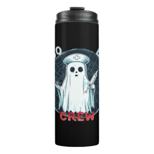 Spooky Nurse Ghost Haunted Hospital Crew Ghostly N Thermal Tumbler