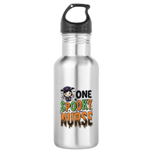 Spooky Nurse Halloween Vintage Engraving Design_1 532 Ml Water Bottle