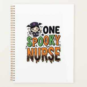 Spooky Nurse Halloween Vintage Engraving Design_1 Planner