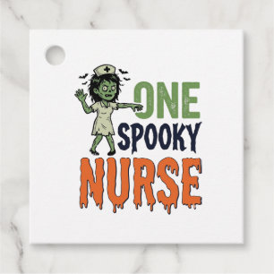 Spooky Nurse Halloween Vintage Vector Design_1 Favour Tags
