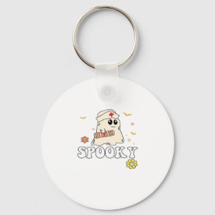 Spooky Nurse Practitioner Cute Halloween Classic T Key Ring