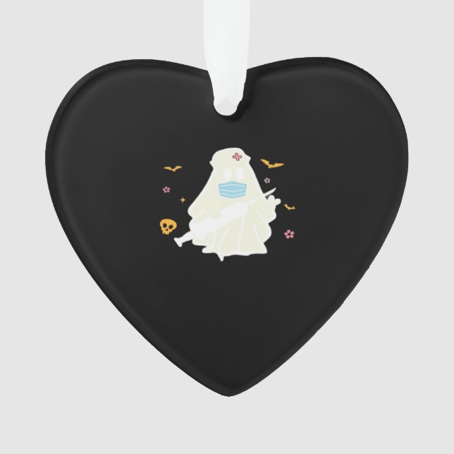 Spooky Nurse Practitioner Cute Halloween Oversized Ornament (Front)