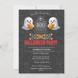 Spooky Office Halloween Party Invitation