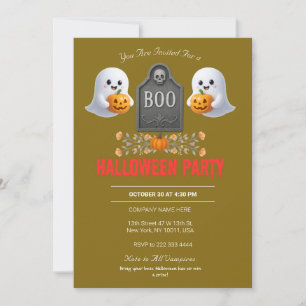 Spooky Office Halloween Party Invitation