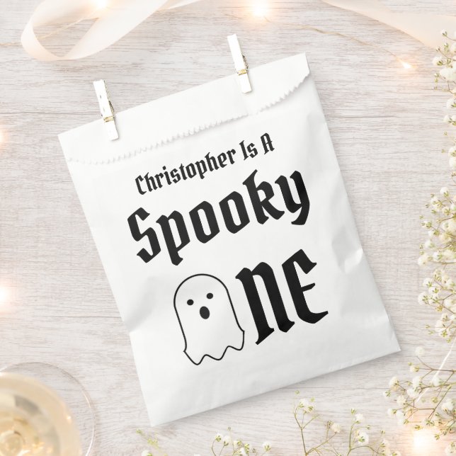Spooky One 1st Birthday Favour Bag (Clipped)