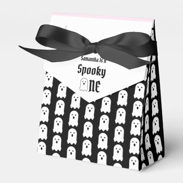Spooky One 1st Birthday Favour Box (Front Side)