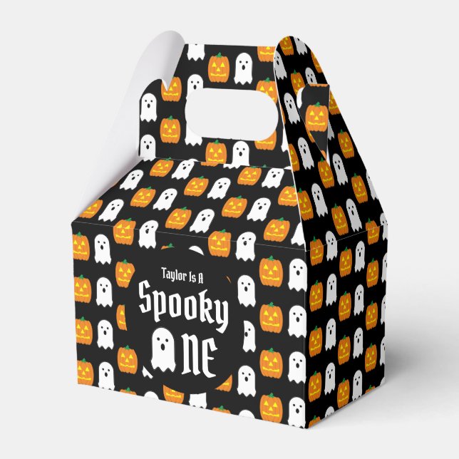 Spooky One 1st Birthday Favour Box (Front Side)