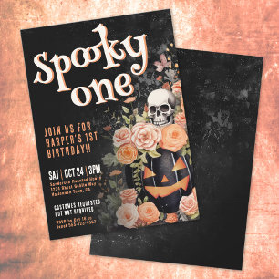 Spooky One 1st Birthday Party Invitation