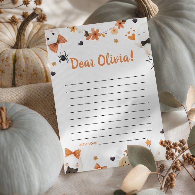 Spooky One 1st Birthday Time Capsule Card (Creator Uploaded)