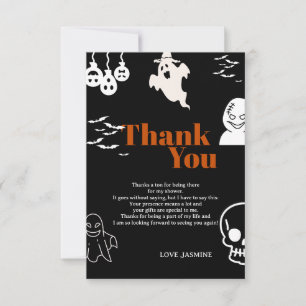 Spooky One Birthday Thank You Card