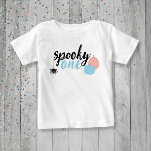 Spooky One Blue First Birthday Baby T-Shirt