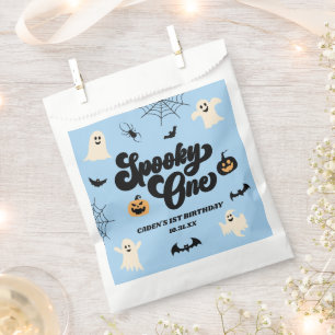 Spooky One Blue Halloween 1st Birthday Party Favour Bag