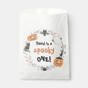 Spooky One Cute Halloween Ghost 1st Birthday Decor Favour Bag