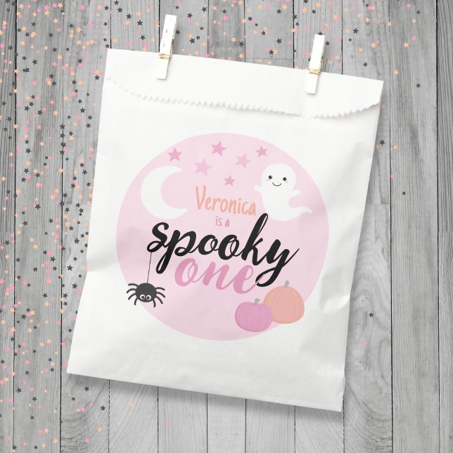 Spooky One First Birthday Favour Bag (Spooky One Custom Favor Bag)