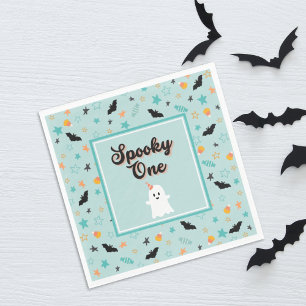 Spooky One Gender Neutral Halloween First Birthday Napkin