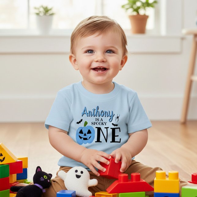 Spooky One Halloween 1st Birthday Baby T-Shirt (Creator Uploaded)