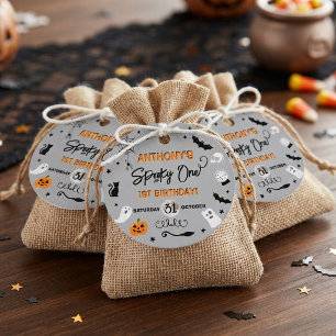 Spooky One! Halloween 1st Birthday Party Favour Tags