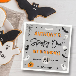 Spooky One! Halloween 1st Birthday Party Napkin