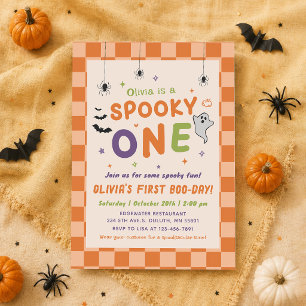Spooky One Halloween 1st Boo-Day Birthday Invitation