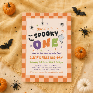 Spooky One Halloween 1st Boo-Day Birthday Invitation
