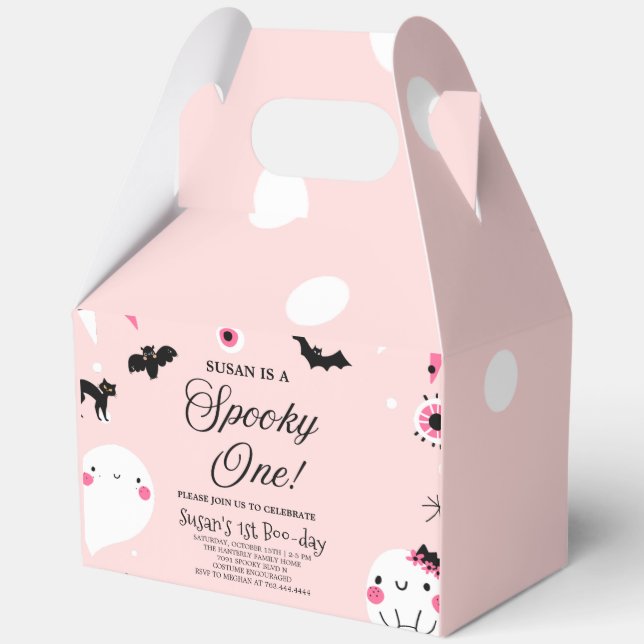 Spooky One Halloween Birthday Favour Box (Front)