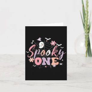 Spooky One Halloween Birthday For Baby Girl Or Boy Card